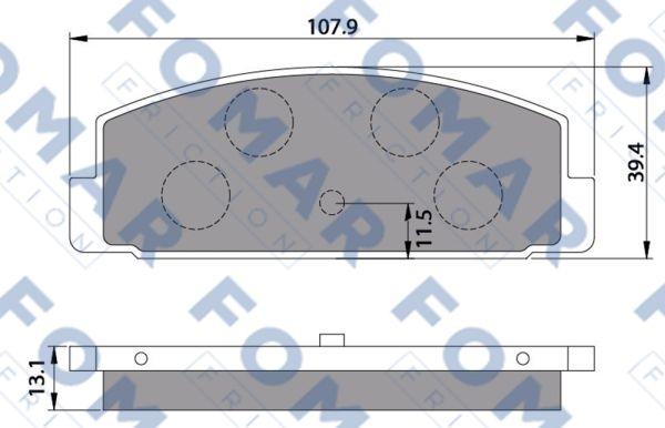 FOMAR Friction FO 680181 - Komplet Pločica, disk-kočnica www.molydon.hr