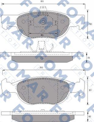 FOMAR Friction FO 688481 - Komplet Pločica, disk-kočnica www.molydon.hr