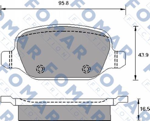 FOMAR Friction FO 688581 - Komplet Pločica, disk-kočnica www.molydon.hr