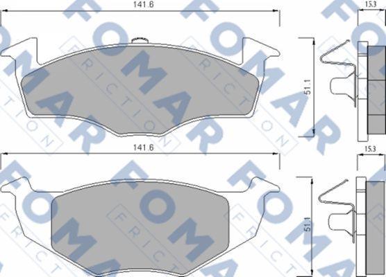 FOMAR Friction FO 682581 - Komplet Pločica, disk-kočnica www.molydon.hr