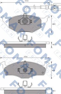 FOMAR Friction FO 687881 - Komplet Pločica, disk-kočnica www.molydon.hr