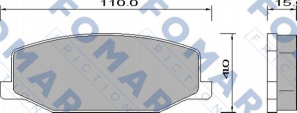 FOMAR Friction FO 634581 - Komplet Pločica, disk-kočnica www.molydon.hr