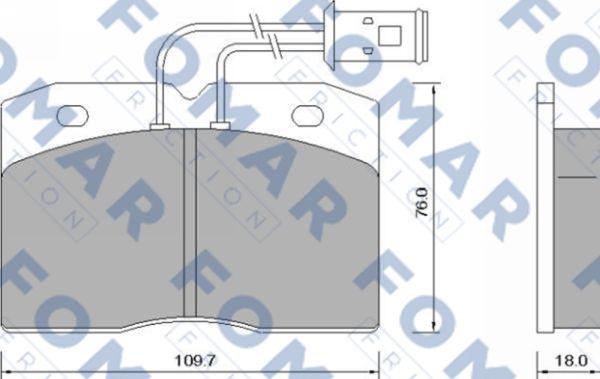 FOMAR Friction FO 632681 - Komplet Pločica, disk-kočnica www.molydon.hr