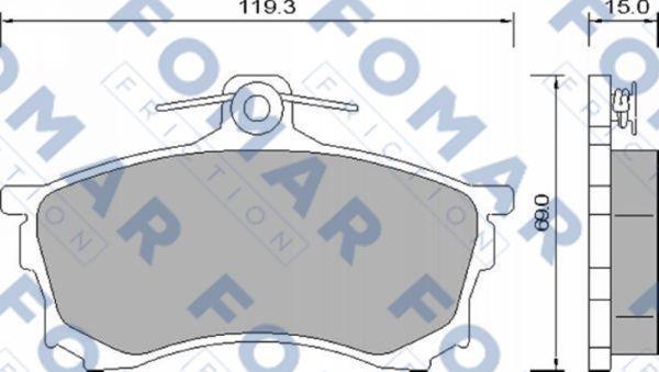 FOMAR Friction FO 637981 - Komplet Pločica, disk-kočnica www.molydon.hr