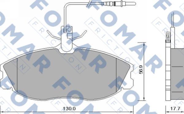 FOMAR Friction FO 637581 - Komplet Pločica, disk-kočnica www.molydon.hr