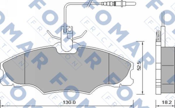 FOMAR Friction FO 637381 - Komplet Pločica, disk-kočnica www.molydon.hr