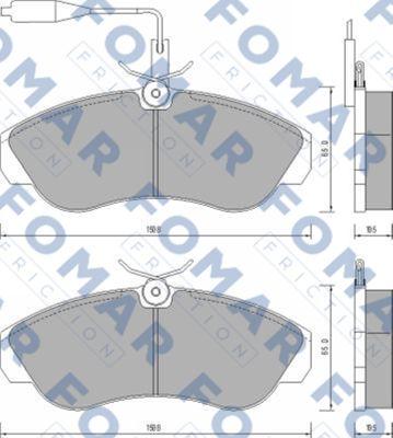 FOMAR Friction FO 629681 - Komplet Pločica, disk-kočnica www.molydon.hr