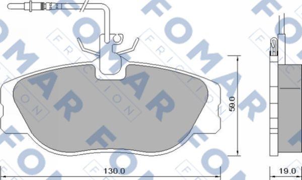 FOMAR Friction FO 629081 - Komplet Pločica, disk-kočnica www.molydon.hr