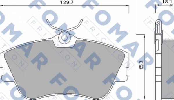 FOMAR Friction FO 625381 - Komplet Pločica, disk-kočnica www.molydon.hr