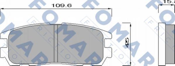 FOMAR Friction FO 621481 - Komplet Pločica, disk-kočnica www.molydon.hr