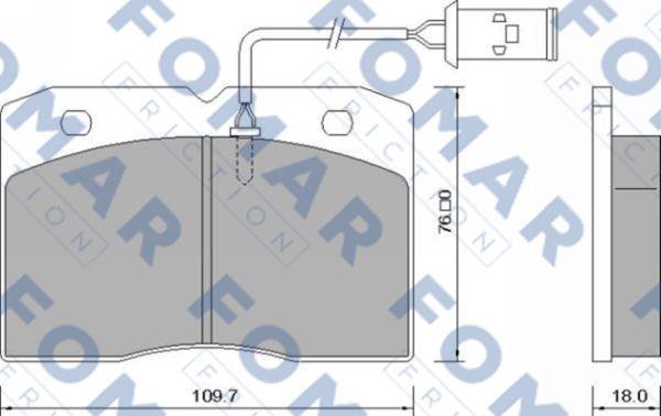 FOMAR Friction FO 628281 - Komplet Pločica, disk-kočnica www.molydon.hr