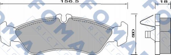 FOMAR Friction FO 627781 - Komplet Pločica, disk-kočnica www.molydon.hr