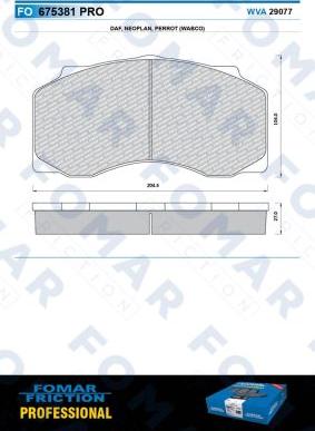 FOMAR Friction FO 675381 - Komplet Pločica, disk-kočnica www.molydon.hr