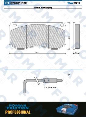 FOMAR Friction FO 676781 - Komplet Pločica, disk-kočnica www.molydon.hr