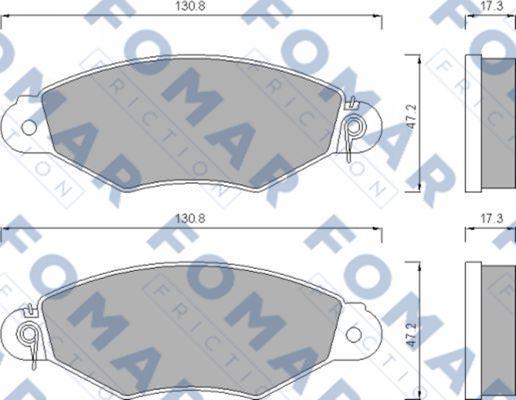 FOMAR Friction FO 673281 - Komplet Pločica, disk-kočnica www.molydon.hr