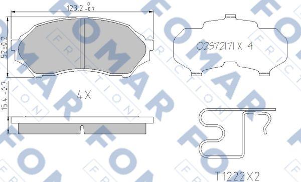 FOMAR Friction FO 677981 - Komplet Pločica, disk-kočnica www.molydon.hr