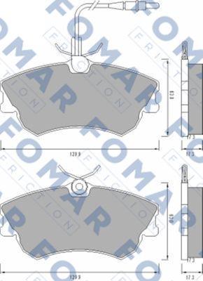 FOMAR Friction FO 677781 - Komplet Pločica, disk-kočnica www.molydon.hr