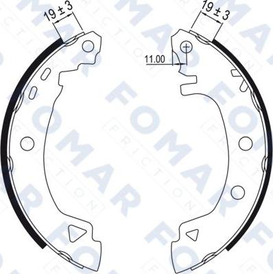 FOMAR Friction FO 0425 - Komplet kočnica, bubanj kočnice www.molydon.hr