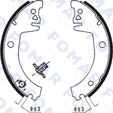 FOMAR Friction FO 0504 - Komplet kočnica, bubanj kočnice www.molydon.hr