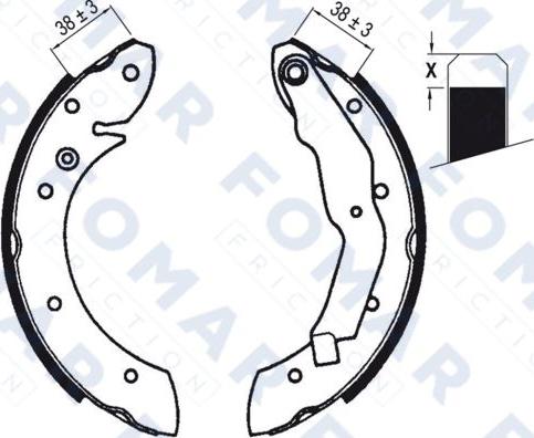 FOMAR Friction FO 0579 - Komplet kočnica, bubanj kočnice www.molydon.hr