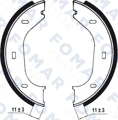 FOMAR Friction FO 0318 - Komplet kočnica, bubanj kočnice www.molydon.hr