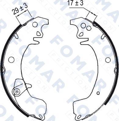 FOMAR Friction FO 0371 - Komplet kočnica, bubanj kočnice www.molydon.hr