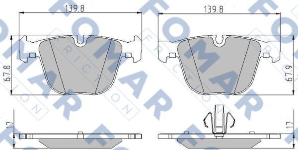 FOMAR Friction FO 895081 - Komplet Pločica, disk-kočnica www.molydon.hr