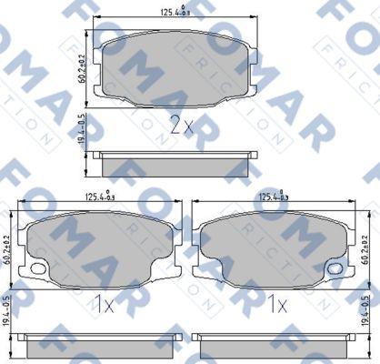 FOMAR Friction FO 898581 - Komplet Pločica, disk-kočnica www.molydon.hr