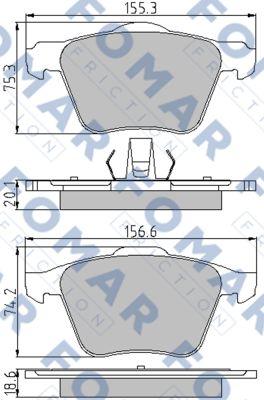 FOMAR Friction FO 846481 - Komplet Pločica, disk-kočnica www.molydon.hr