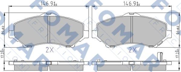 FOMAR Friction FO 850083 - Komplet Pločica, disk-kočnica www.molydon.hr