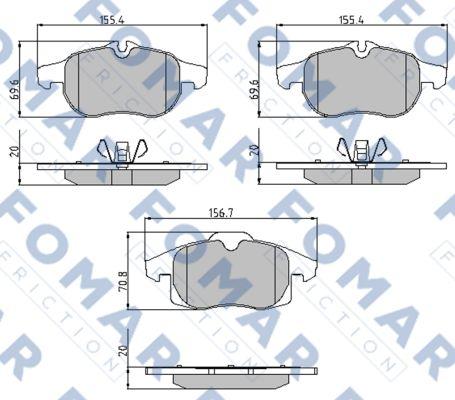 FOMAR Friction FO 869881 - Komplet Pločica, disk-kočnica www.molydon.hr