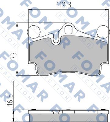 FOMAR Friction FO 862181 - Komplet Pločica, disk-kočnica www.molydon.hr