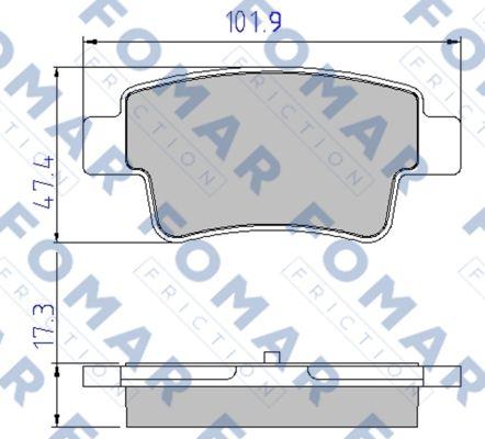 FOMAR Friction FO 832981 - Komplet Pločica, disk-kočnica www.molydon.hr