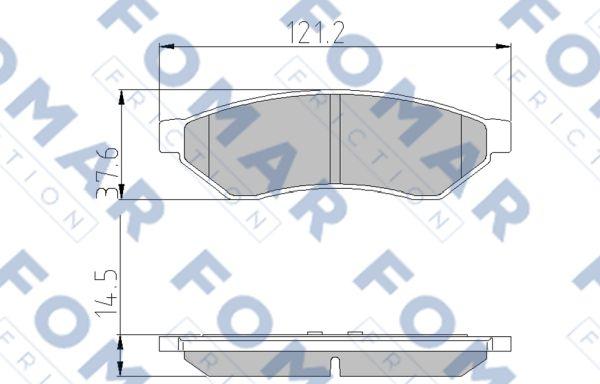 FOMAR Friction FO 870981 - Komplet Pločica, disk-kočnica www.molydon.hr