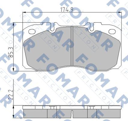 FOMAR Friction FO 870281 - Komplet Pločica, disk-kočnica www.molydon.hr