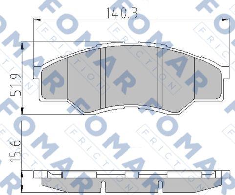 FOMAR Friction FO 872581 - Komplet Pločica, disk-kočnica www.molydon.hr