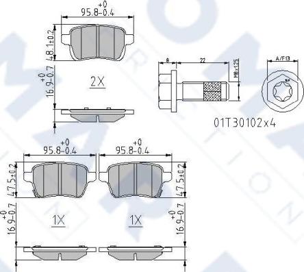 FOMAR Friction FO 268881 - Komplet Pločica, disk-kočnica www.molydon.hr