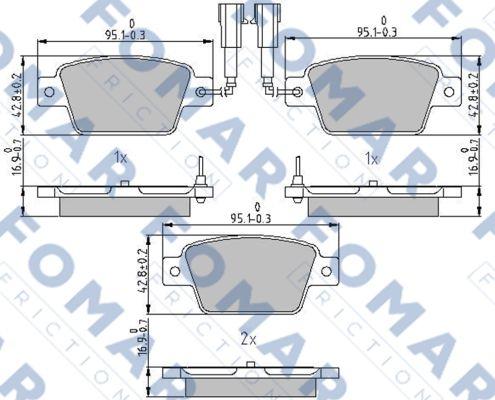 FOMAR Friction FO 239381 - Komplet Pločica, disk-kočnica www.molydon.hr