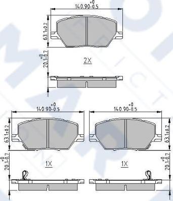 FOMAR Friction FO 275081 - Komplet Pločica, disk-kočnica www.molydon.hr