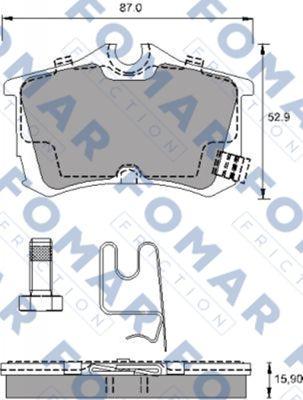 FOMAR Friction FO 790381 - Komplet Pločica, disk-kočnica www.molydon.hr