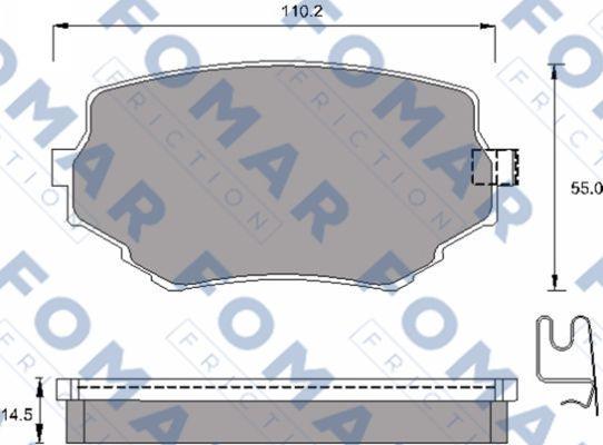 FOMAR Friction FO 792881 - Komplet Pločica, disk-kočnica www.molydon.hr