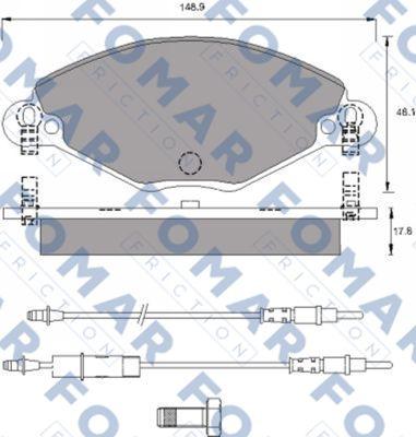 FOMAR Friction FO 787081 - Komplet Pločica, disk-kočnica www.molydon.hr