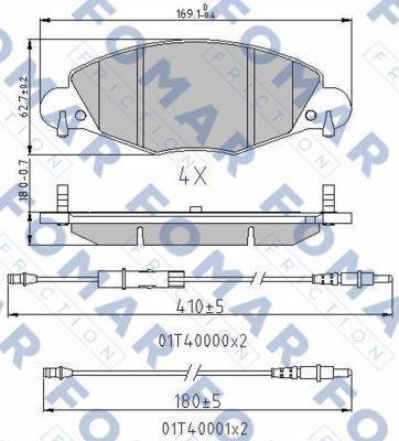 FOMAR Friction FO 787181 - Komplet Pločica, disk-kočnica www.molydon.hr