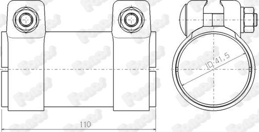 Fonos 86141 - Cijevne spojnice, Ispušni sistem www.molydon.hr