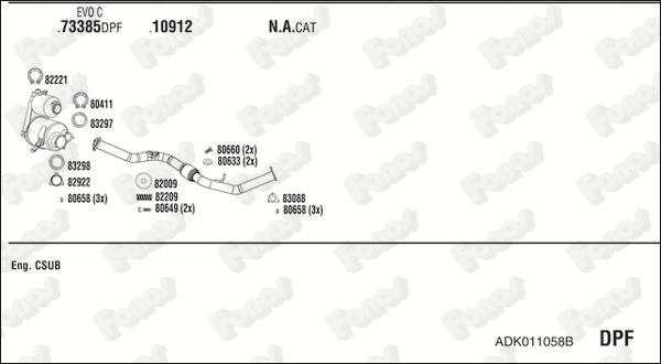 Fonos ADK011058B - Ispušni sistem www.molydon.hr