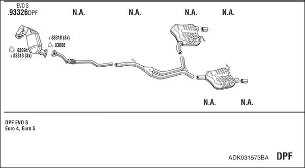 Fonos ADK031573BA - Ispušni sistem www.molydon.hr