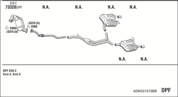 Fonos ADK031573BB - Ispušni sistem www.molydon.hr