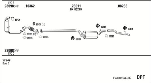 Fonos FOK010323C - Ispušni sistem www.molydon.hr