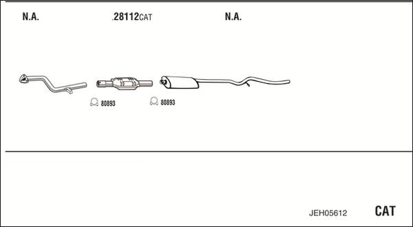 Fonos JEH05612 - Ispušni sistem www.molydon.hr