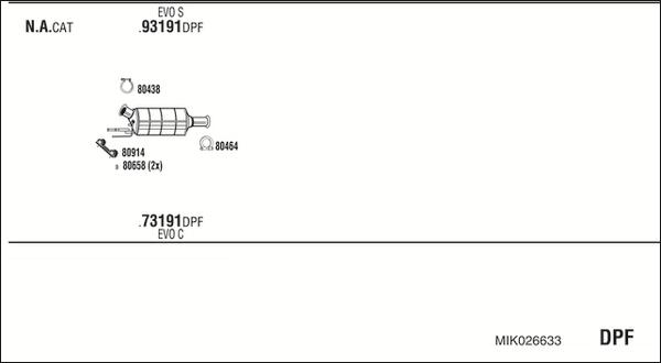 Fonos MIK026633 - Ispušni sistem www.molydon.hr